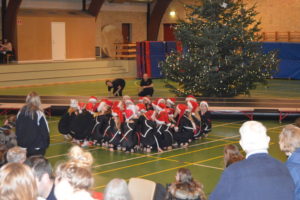 Showholdet laver opvisning