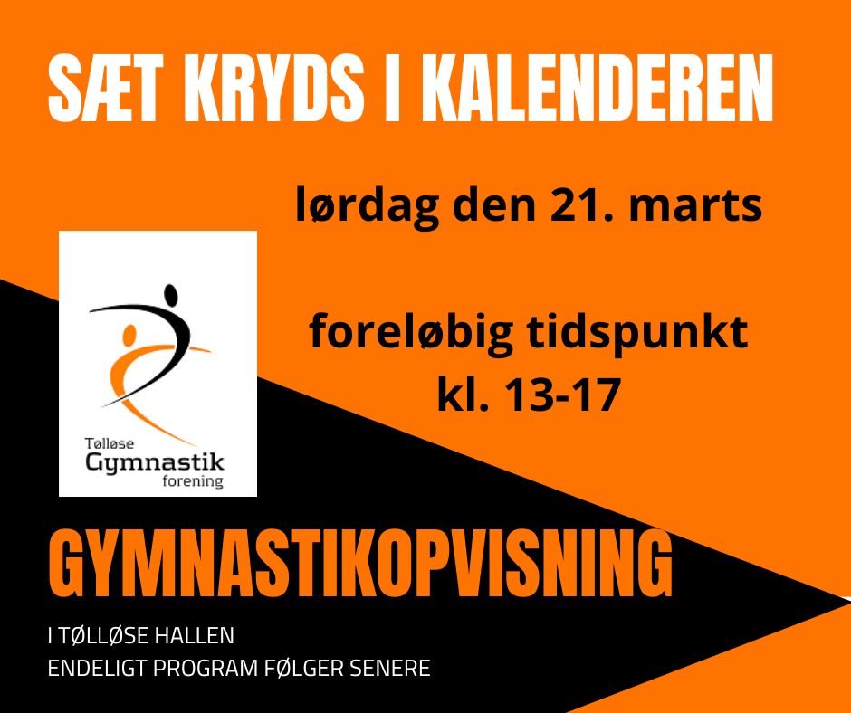 Lokal opvisning lørdag den 21 marts 2026